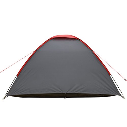 Kuppelzelt Justcamp Scott 3, Campingzelt mit Vorraum, Iglu-Zelt für 3 Personen (doppelwandig) - grau - 9